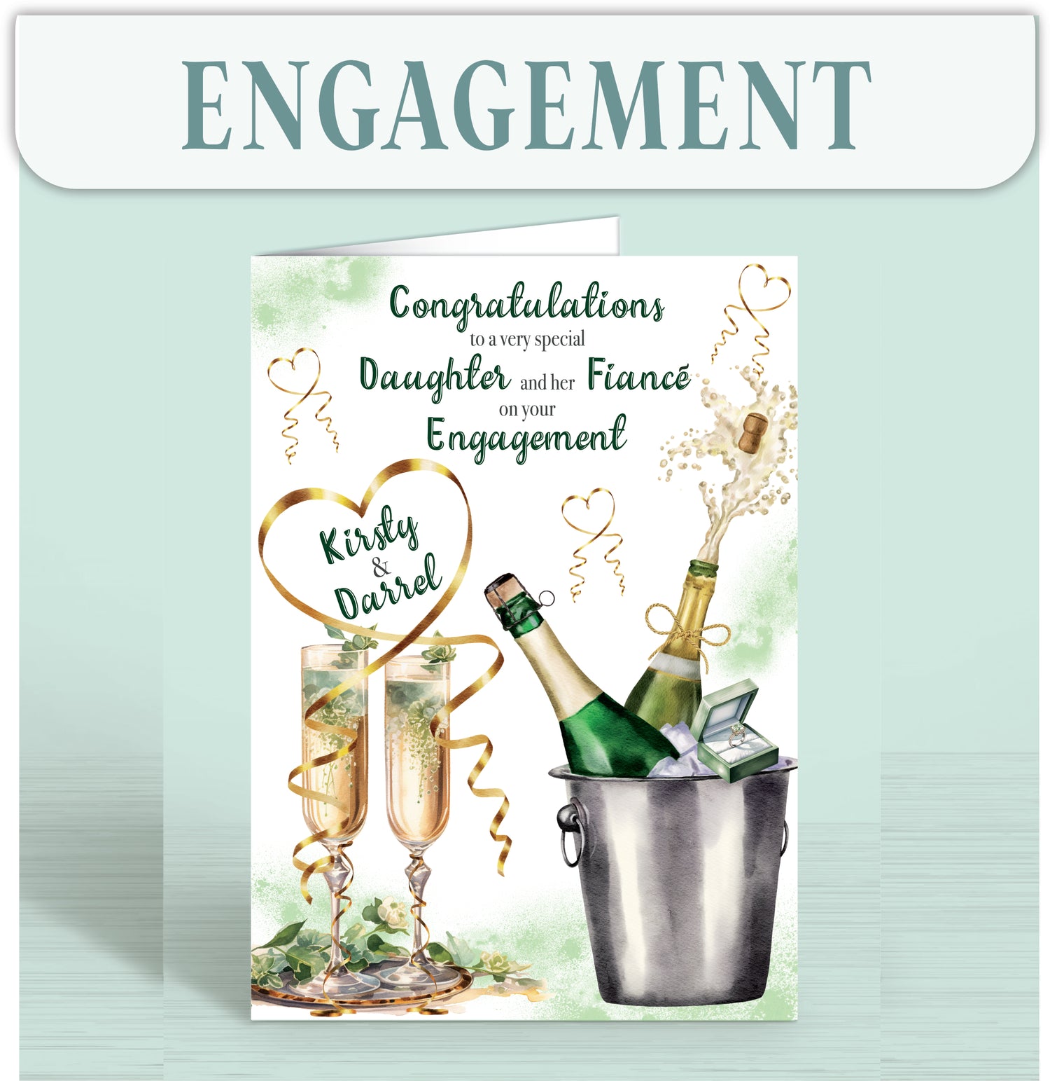 Personalised Engagement Cards | Oliver Rose Designs