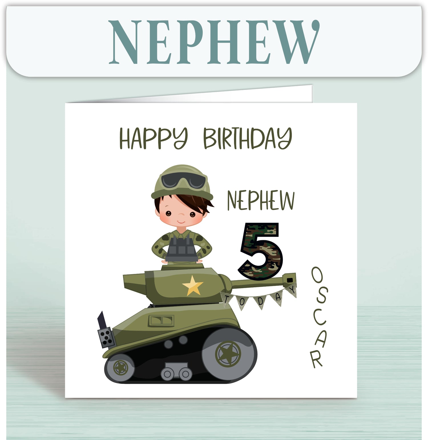 Nephew Birthday Cards - Oliver Rose Designs