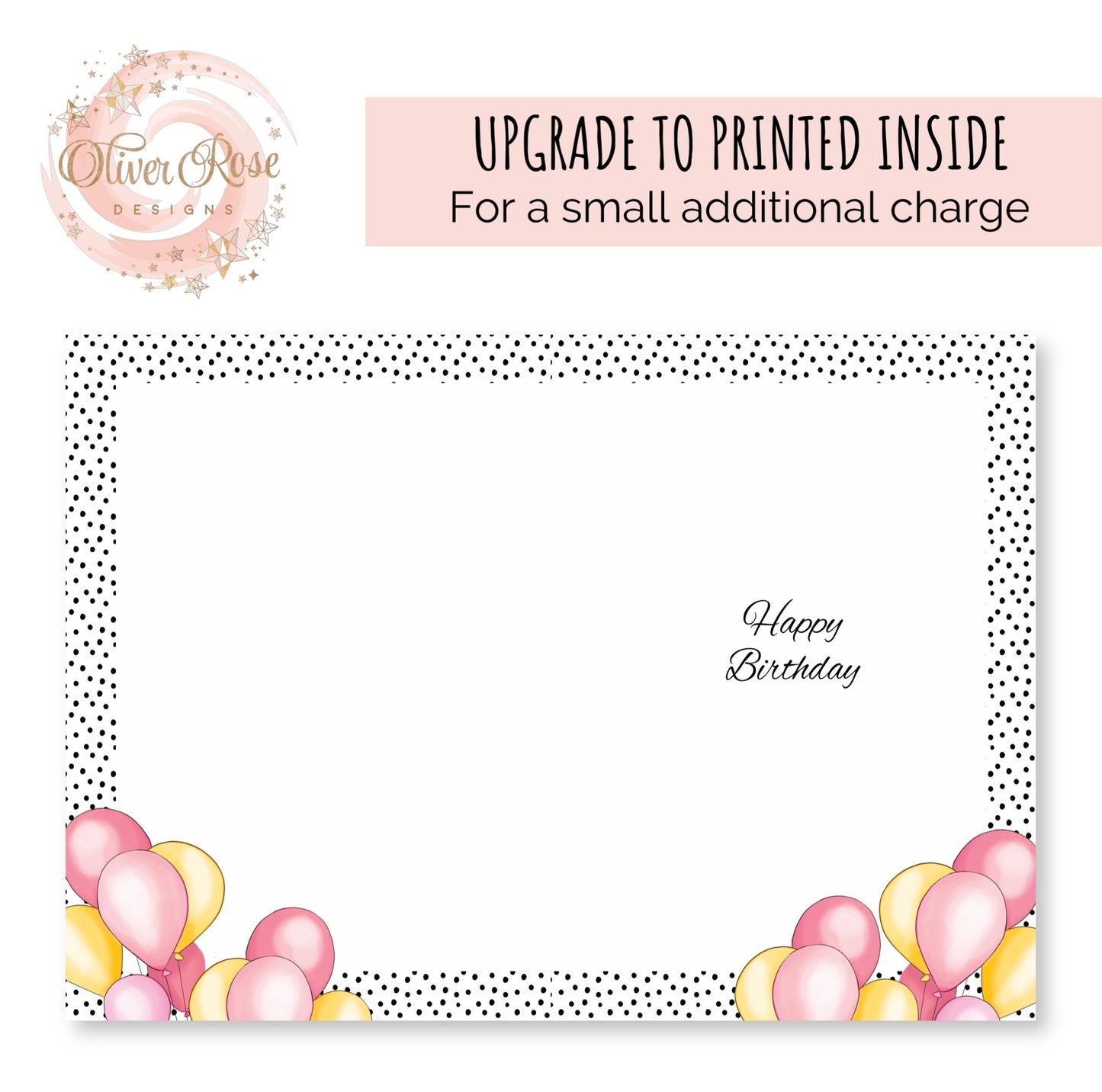 Mum Personalised Birthday Card Pink Polkadot