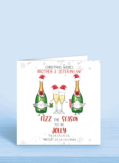 Fizz the Season to be Jolly Christmas Card