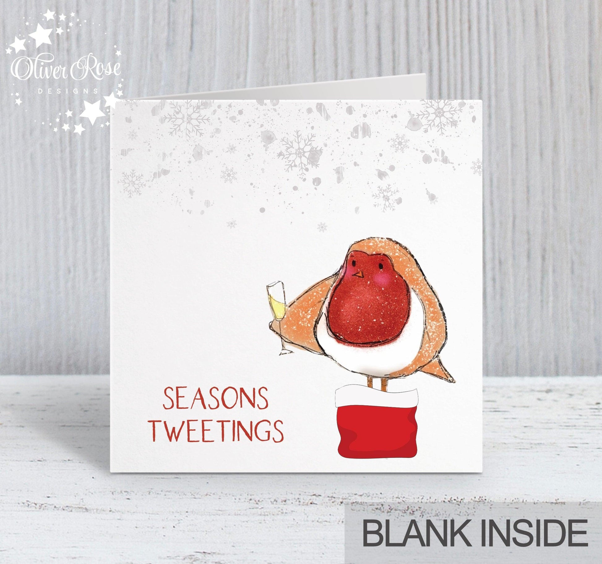 Jolly Robin Christmas Card Collection | Seasons Tweetings | Oliver Rose Designs