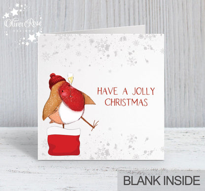 Jolly Robin Christmas Card Collection | Have a Jolly Christmas | Oliver Rose Designs